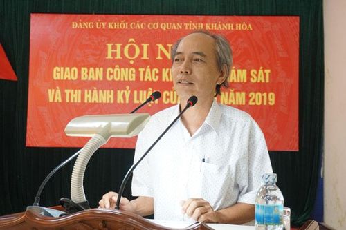 Đảng ủy Khối các cơ quan tỉnh: Giao ban công tác kiểm tra, giám sát và thi hành kỷ luật của Đảng năm 2019