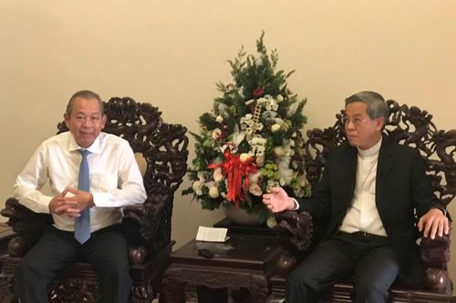 Phó Thủ tướng Thường trực Trương Hòa Bình thăm và chúc mừng Giáng sinh 2019 tại TP HCM