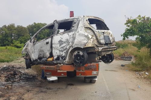 Xác định nghi can vụ giết người, cướp tài sản, đốt xe ô tô phi tang ở TPHCM