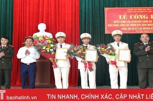 Điều động 3 công an chính quy đảm nhiệm các chức danh Công an xã Kỳ Lạc