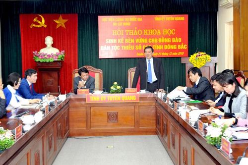 Hội thảo khoa học 'Sinh kế bền vững cho đồng bào dân tộc thiểu số các tỉnh Đông Bắc'