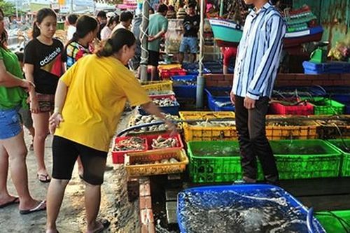 Chợ hải sản 'không mặc cả' trên đảo Nam Du