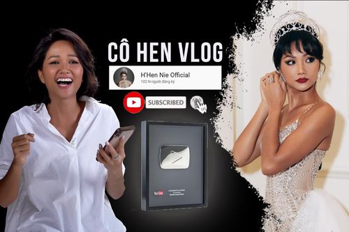 Mới đăng 19 video, H'Hen Niê nhận ngay nút bạc Youtube: Vlog hoa hậu hot nhất đây rồi!