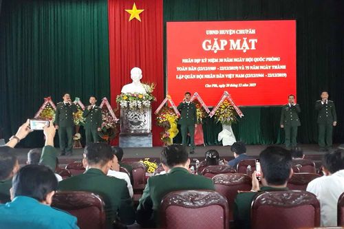 Chư Pah: Gặp mặt cán bộ quân đội nghỉ hưu, nghỉ chế độ