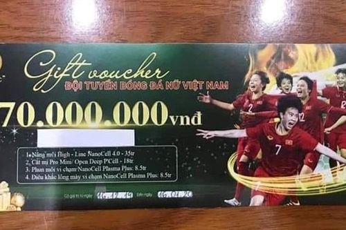 BV Thu Cúc tặng voucher thẩm mỹ cho đội bóng đá nữ gây tranh cãi