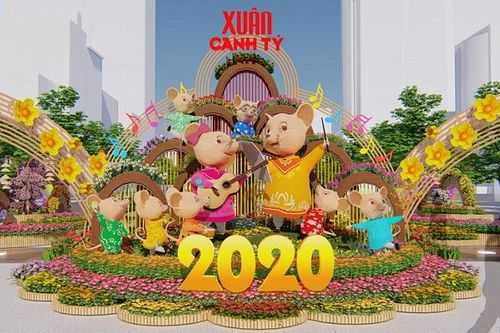 Tất bật hoàn thiện các công đoạn của Đường hoa Tết Canh Tý 2020
