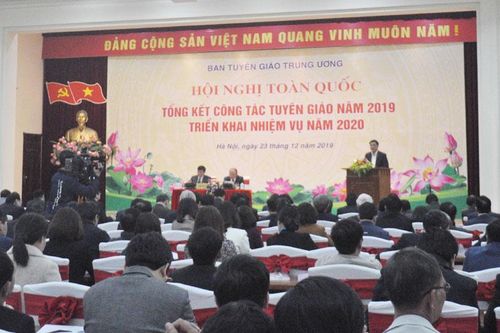 Hội nghị toàn quốc tổng kết công tác tuyên giáo năm 2019, triển khai nhiệm vụ năm 2020