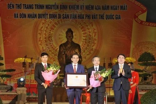 Hải Phòng: Lễ hội Đền thờ Trạng Trình Nguyễn Bỉnh Khiêm là Di sản văn hóa phi vật thể Quốc gia