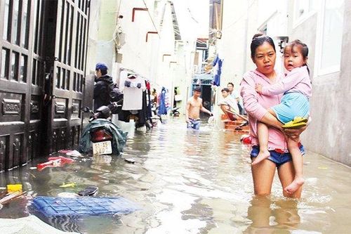Giải quyết dứt điểm tình trạng ngập do triều cường