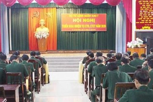 Quân khu 7 tổ chức Hội nghị triển khai nhiệm vụ công tác Đảng, công tác chính trị năm 2020