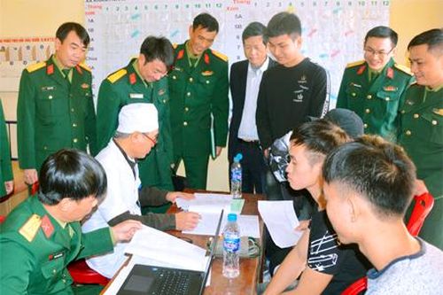 Công tác tuyển quân ở huyện Yên khánh
