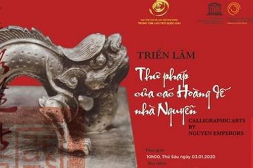 Triển lãm 'Thư pháp của các Hoàng đế nhà Nguyễn'