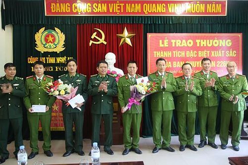Trao thưởng chuyên án ma túy 'khủng' ở Nghệ An