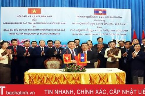 Hà Tĩnh - Khăm Muộn tiếp tục phát huy mối quan hệ hợp tác, cùng phát triển
