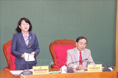 Phó Chủ tịch nước Đặng Thị Ngọc Thịnh thăm và làm việc tại Thái Nguyên