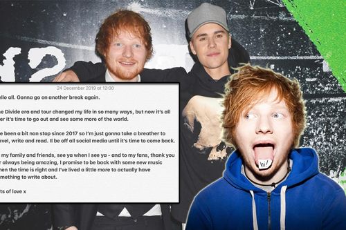 Cậu bạn thân Justin Bieber vừa tuyên bố comeback, Ed Sheeran đã đăng đàn chia sẻ: 'Tôi sẽ tạm ở ẩn'