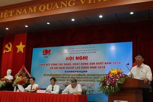 Vietsovpetro: Xí nghiệp Xây lắp tổ chức Hội nghị tổng kết công tác Đảng, hoạt động SXKD năm 2019