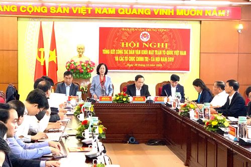 Tổng kết công tác dân vận khối MTTQ Việt Nam năm 2019