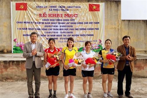 Xã Triệu Thuận tổ chức nhiều hoạt động văn hóa văn nghệ, TDTT mừng Đảng mừng xuân