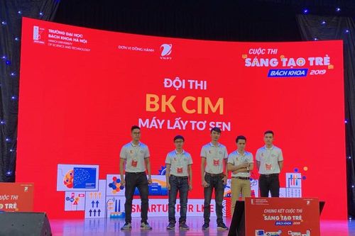Máy lấy tơ sen giành giải nhất cuộc thi sáng tạo trẻ Bách khoa 2019