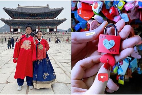 Tiến Dũng đưa vợ 'vi vu' xứ Hàn đầy tình cảm, dân mạng ngưỡng mộ khen tặng: 'Ông chồng vàng của làng bóng đá Việt đây rồi!'