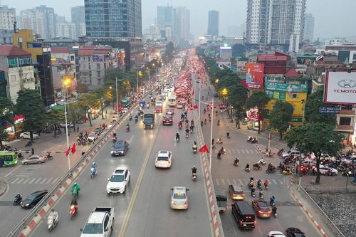 Giao thông Hà Nội ngày cuối năm thông thoáng, không xảy ra tình trạng quá tải