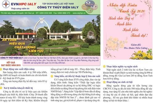 Công ty Thủy điện IALY chúc mừng năm mới 2020