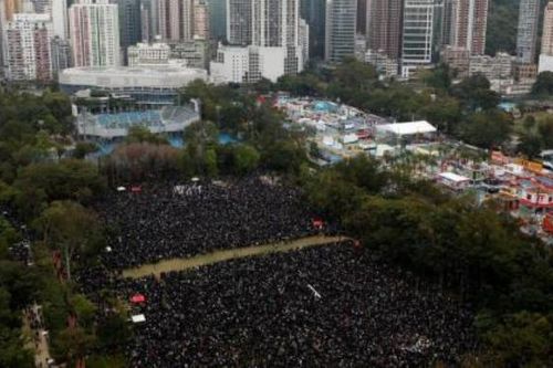 Hàng chục nghìn người Hong Kong đổ xuống đường biểu tình ngày đầu năm mới