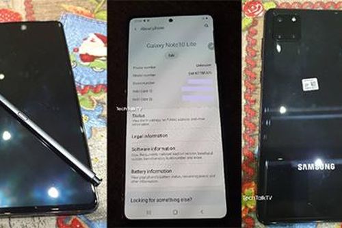 Lộ ảnh thực tế của Galaxy Note10 Lite