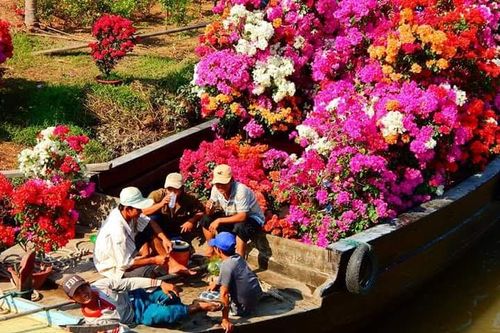 Trái cây tạo hình, hoa kiểng chuẩn bị ra phố chợ ở miền Tây