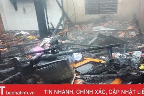 Hương Khê: 'Bà hỏa' thiêu rụi nhà dân, thiệt hại ước tính hơn 400 triệu đồng