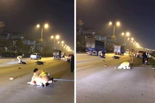 Thượng úy cảnh sát giao thông bị xe máy tông gục trên Quốc lộ 5