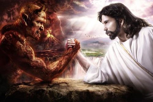 Bức chân dung của Chúa và quỷ Satan