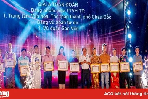 Trao giải Liên hoan vũ đoàn, nhóm múa tỉnh