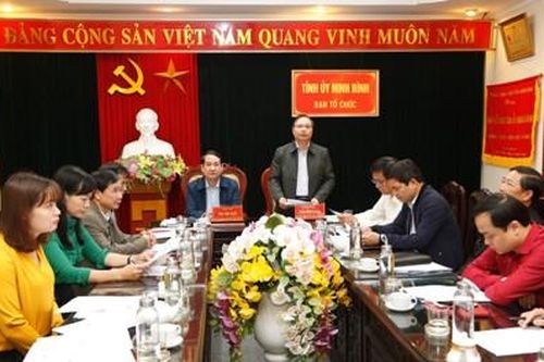 Ban tổ chức Trung ương tổ chức hội nghị trực tuyến góp ý vào một số dự thảo văn bản