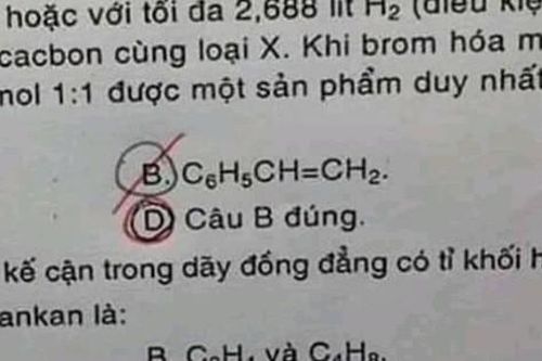 Kiểm tra Hóa trúng ngay câu trắc nghiệm có đáp án kiểu 'nước đôi', học sinh tưởng 'ngon ăn' ai dè nhận cái kết đắng