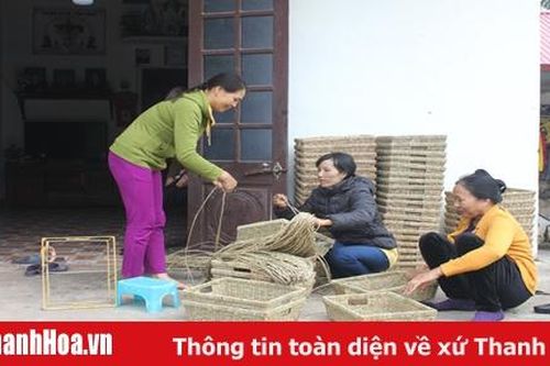 Hội phụ nữ xã Nga Điền phát triển tiểu thủ công nghiệp