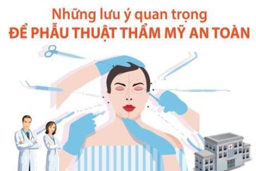 Những lưu ý quan trọng để phẫu thuật thẩm mỹ an toàn