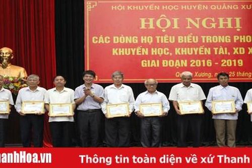 Hiệu quả xây dựng dòng họ học tập ở huyện Quảng Xương