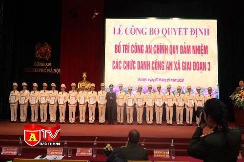 CATP Hà Nội tăng cường hơn 8.00 công an chính quy đảm nhiệm các chức danh công an xã