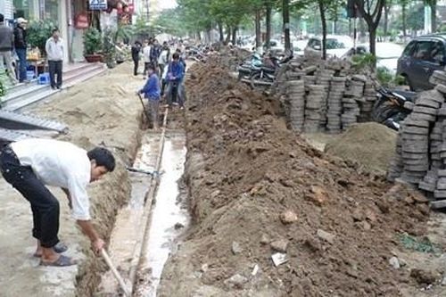 Hà Nội dừng đào đường, hè trong dịp Tết