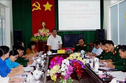 Bộ CHQS tỉnh Ninh Thuận tăng cường công tác phối hợp hiệp đồng với các tổ chức chính trị - xã hội
