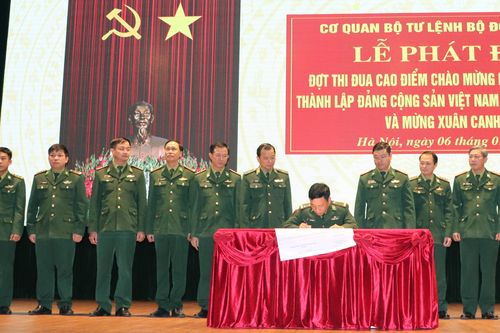 Phát động đợt thi đua cao điểm 'Mừng Đảng, mừng Xuân, ra quân Quyết thắng'