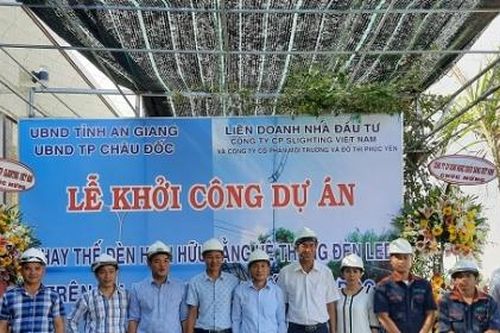 Châu Đốc, An Giang: Khởi công Dự án Chiếu sáng đô thị bằng đèn Led