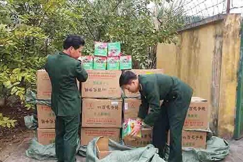Bộ Đội Biên Phòng Lào Cai bắt giữ hơn 600 kg pháo vận chuyển qua biên giới