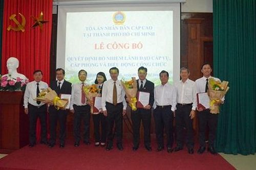 Tòa án nhân dân cấp cao tại TPHCM tăng cường công tác cán bộ