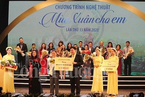 Mùa Xuân cho em lần thứ 13: Tiếp nhận hơn 114 tỷ đồng hỗ trợ trẻ em khó khăn