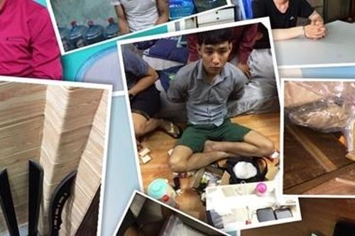 Nhóm đối tượng nhiều tiền án bán ma túy thủ theo súng và mã tấu