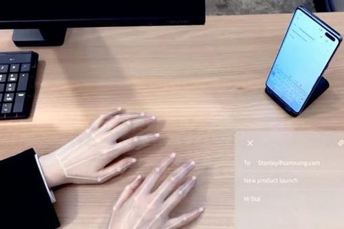 CES 2020: Samsung trình diễn công nghệ bàn phím vô hình dành cho smartphone