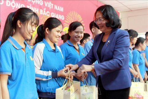 Phó Chủ tịch nước Đặng Thị Ngọc Thịnh thăm, tặng quà công nhân lao động, đối tượng chính sách tại Bắc Giang